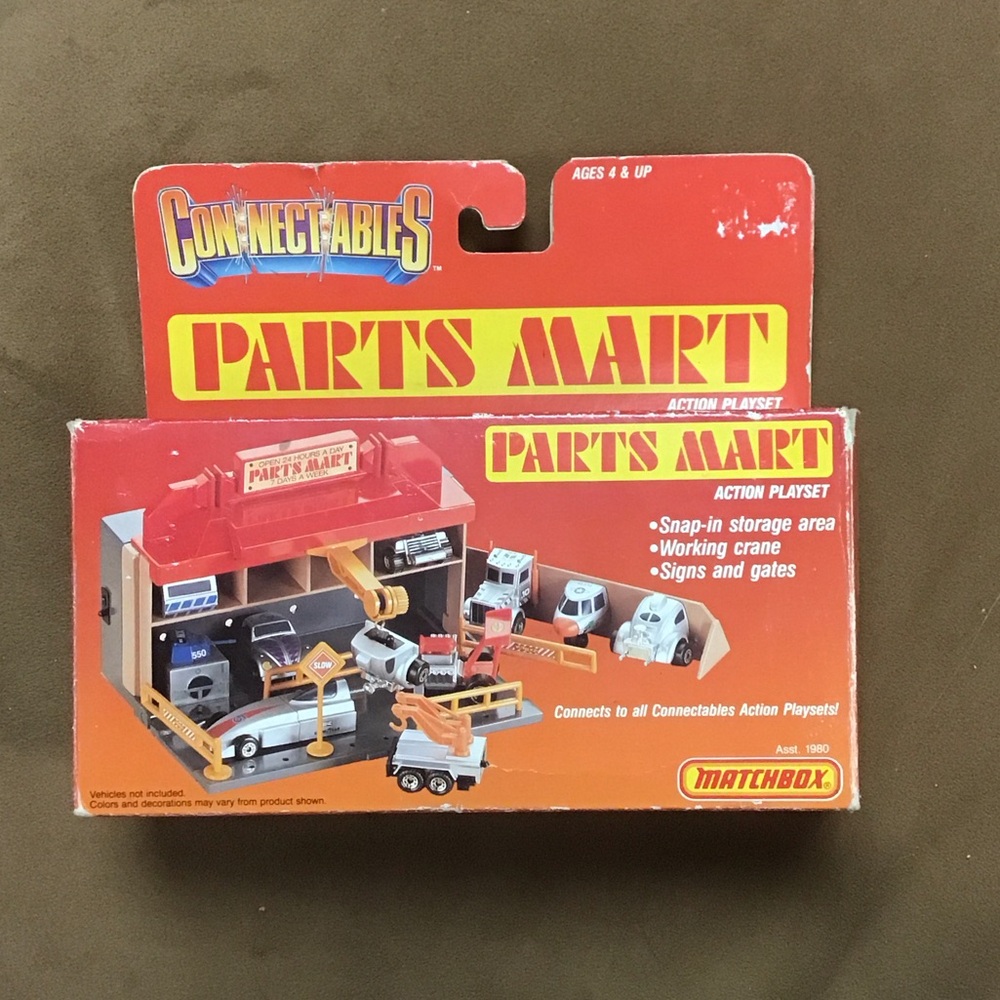 Match Connectables Parts Mart Action Playset - Red and Black
